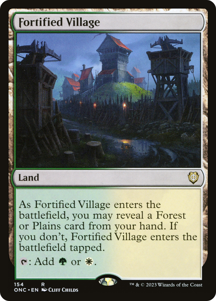 Fortified Village [Phyrexia: All Will Be One Commander] | Good Games Cannington