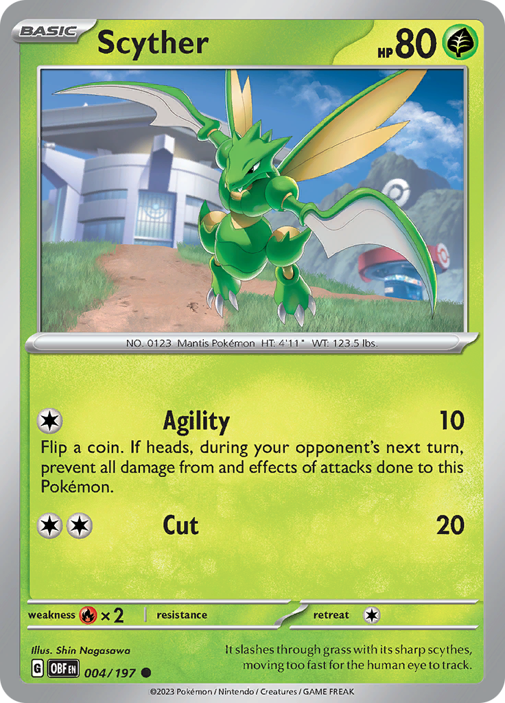 Scyther (004/197) [Scarlet & Violet: Obsidian Flames] | Good Games Cannington