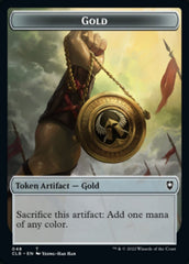 Gold // Dragon Double-Sided Token [Commander Legends: Battle for Baldur's Gate Tokens] | Good Games Cannington