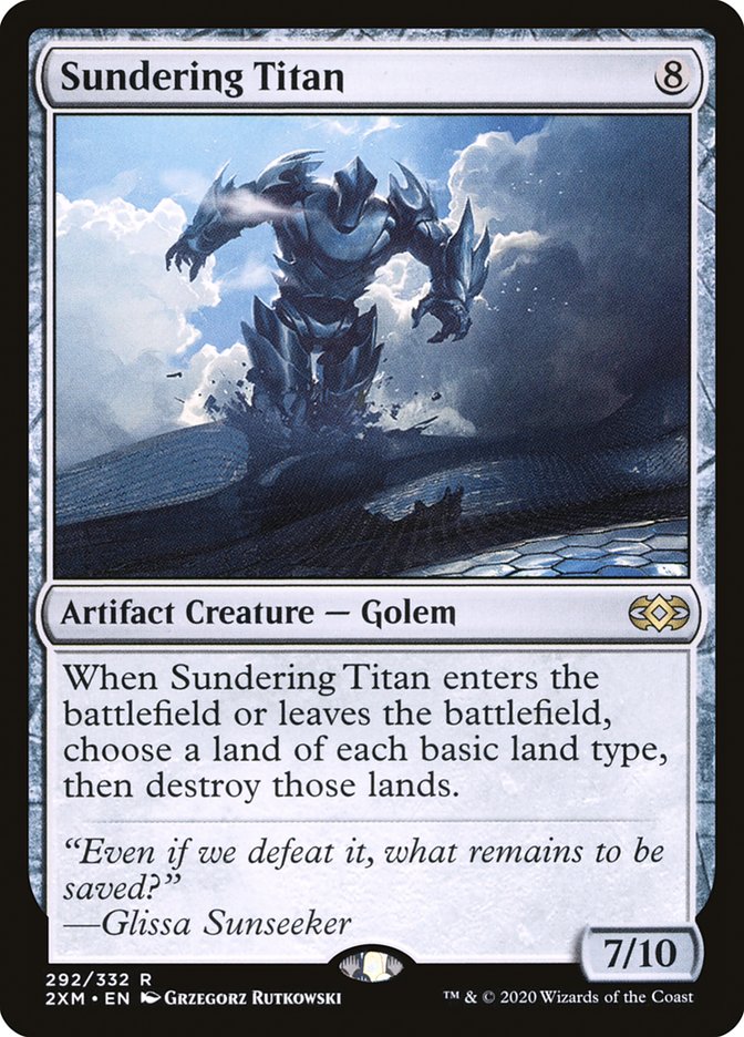 Sundering Titan 292 (Double Masters)  - Foil | Good Games Cannington