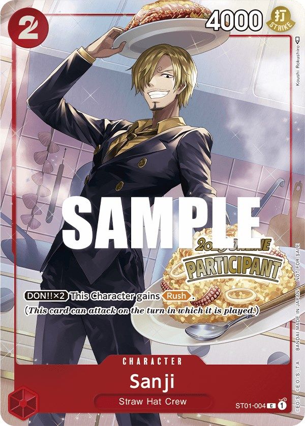 Sanji (Online Regional 2023) [Participant] [One Piece Promotion Cards] | Good Games Cannington