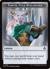 Human Soldier (0020) // Emblem - Tamiyo, Field Researcher Double-Sided Token [Innistrad Remastered Tokens] | Good Games Cannington