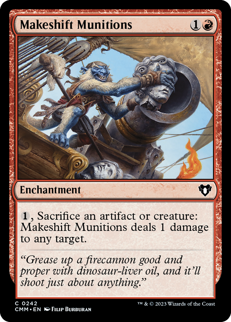 Makeshift Munitions [Commander Masters] | Good Games Cannington