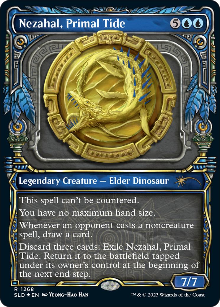 Nezahal, Primal Tide (Halo Foil) [Secret Lair Drop Series] | Good Games Cannington
