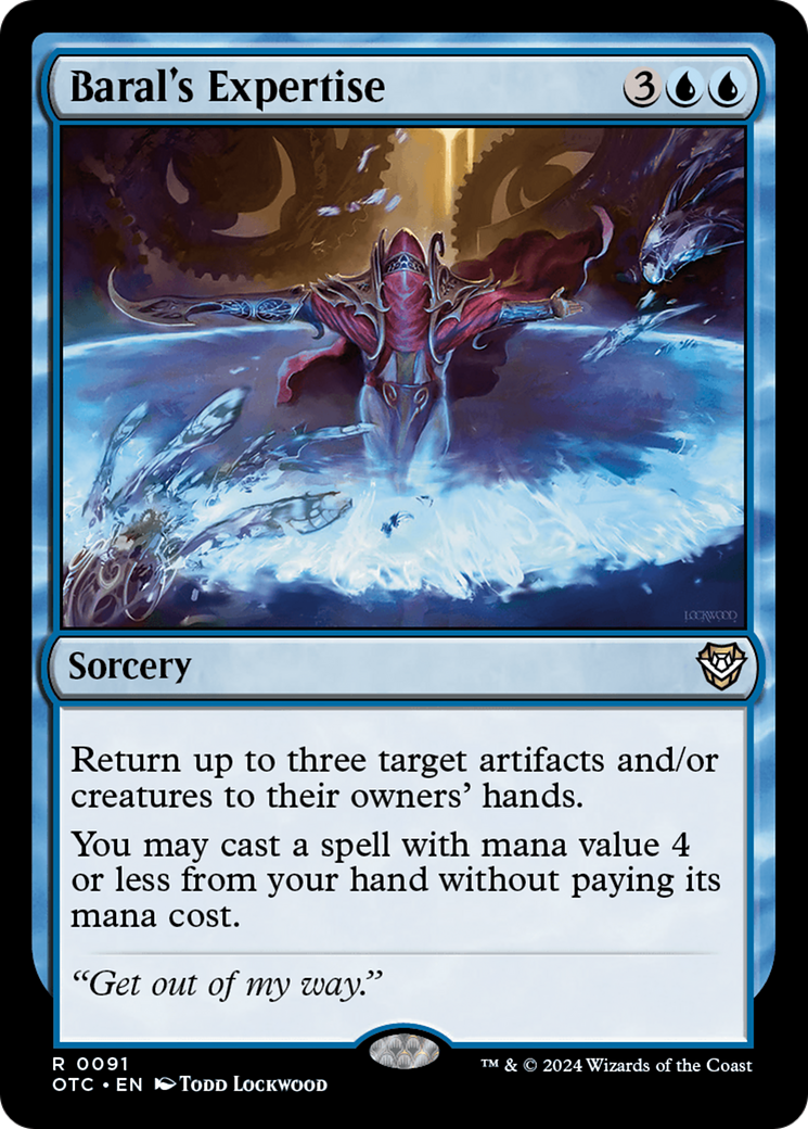 Baral's Expertise [Outlaws of Thunder Junction Commander] | Good Games Cannington