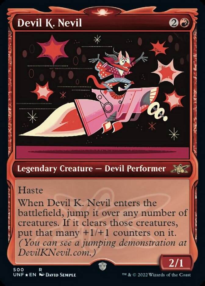 Devil K. Nevil (Showcase) (Galaxy Foil) [Unfinity] | Good Games Cannington