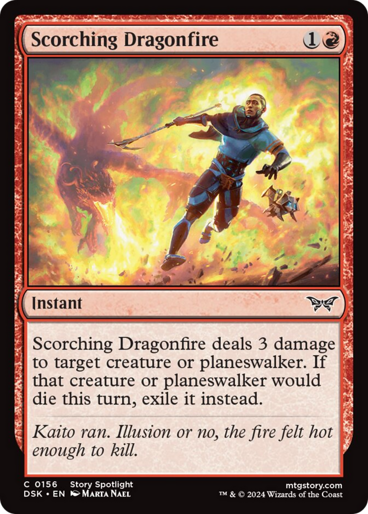 Scorching Dragonfire [Duskmourn: House of Horror] | Good Games Cannington