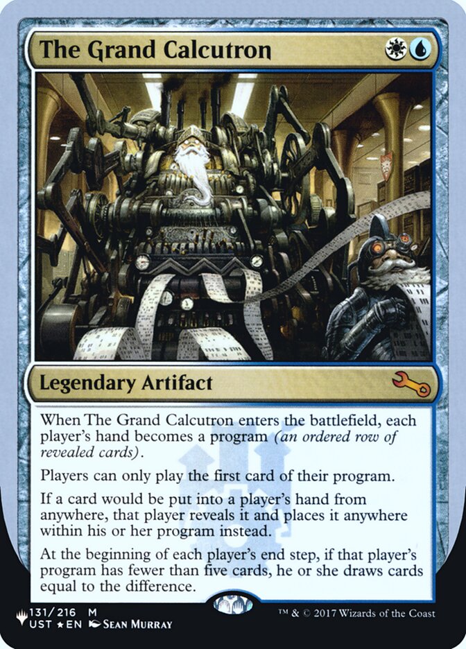 The Grand Calcutron (Unfinity Foil Edition) [The List] | Good Games Cannington