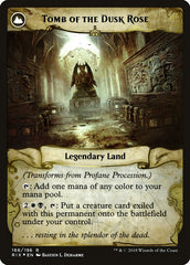 Profane Procession // Tomb of the Dusk Rose [Rivals of Ixalan Prerelease Promos] | Good Games Cannington