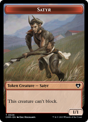 Saproling // Satyr Double-Sided Token [Commander Masters Tokens] | Good Games Cannington