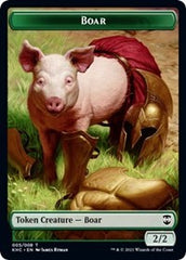 Boar // Spirit Double-Sided Token [Kaldheim Commander Tokens] | Good Games Cannington