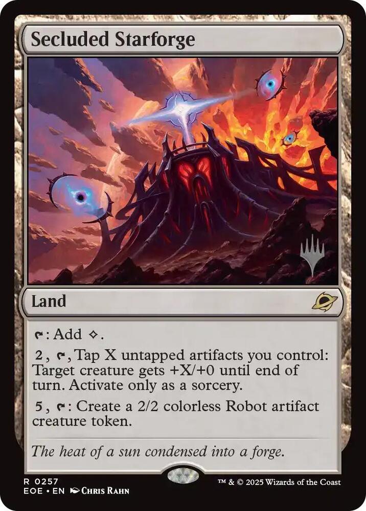 Secluded Starforge 257 (Promo Pack: Edge of Eternities)  - Foil | Good Games Cannington