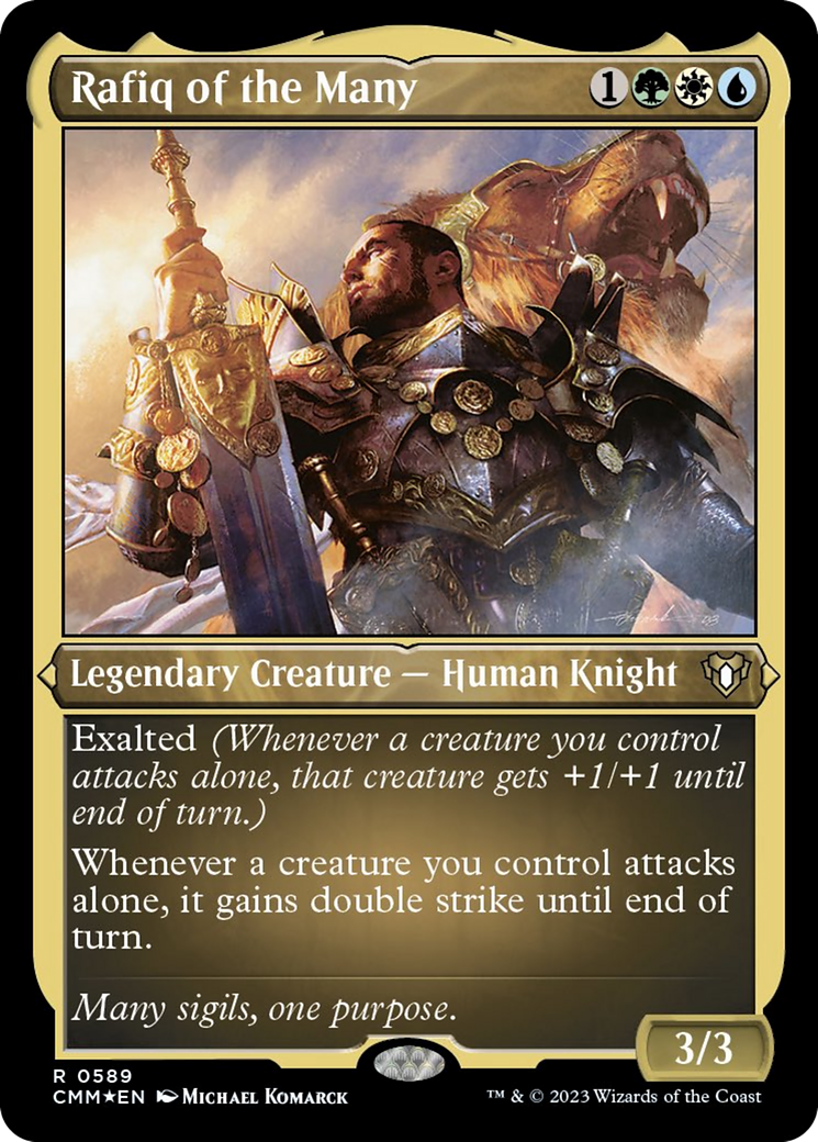 Rafiq of the Many (Foil Etched) [Commander Masters] | Good Games Cannington