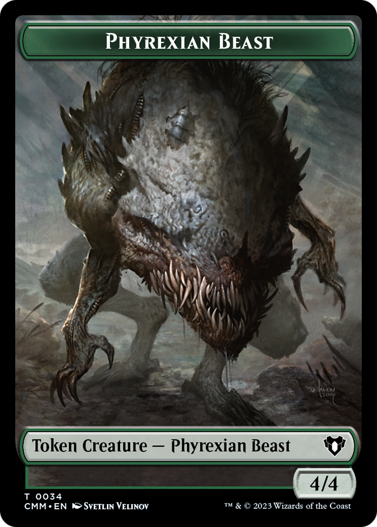 Phyrexian Beast Token [Commander Masters Tokens] | Good Games Cannington