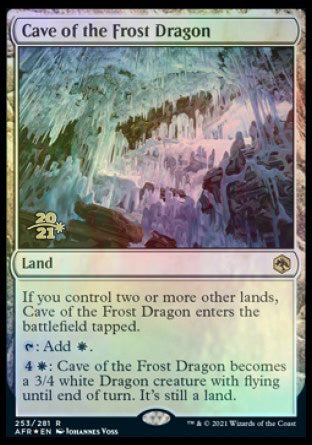 Cave of the Frost Dragon [Dungeons & Dragons: Adventures in the Forgotten Realms Prerelease Promos] | Good Games Cannington