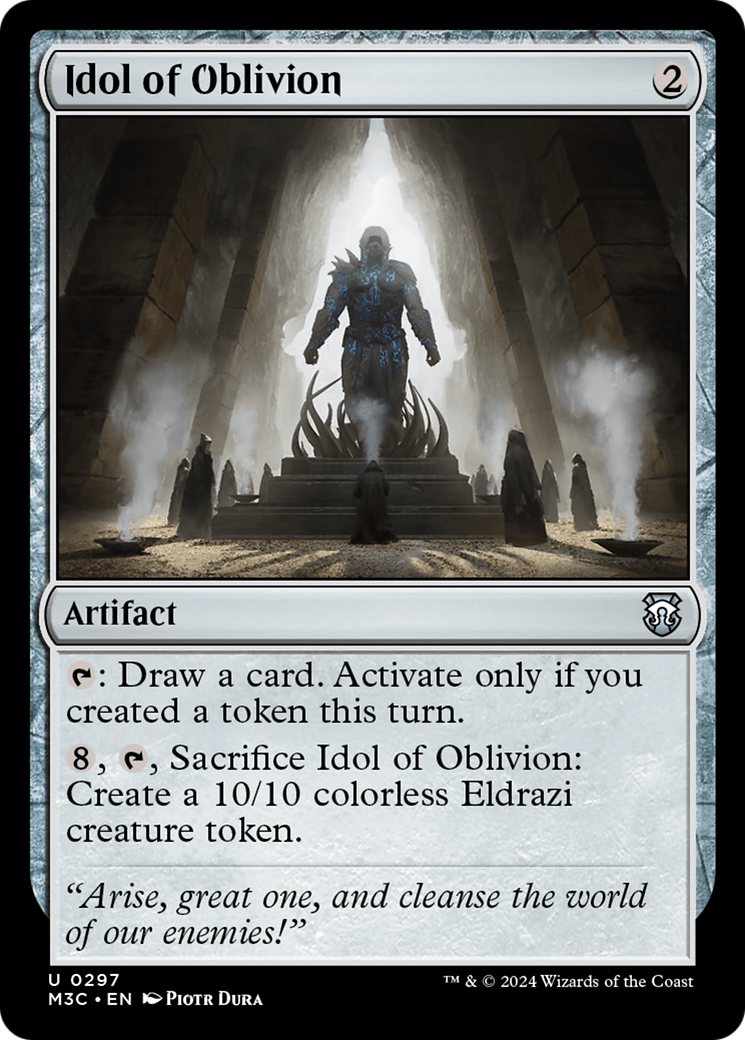 Idol of Oblivion (Ripple Foil) [Modern Horizons 3 Commander] | Good Games Cannington