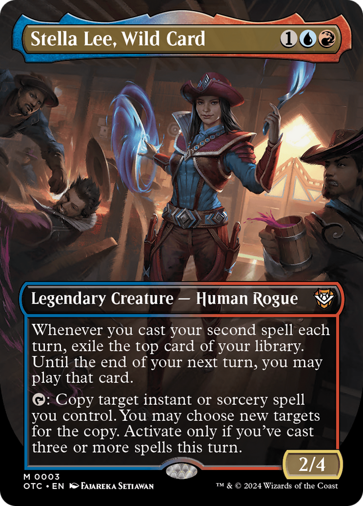 Stella Lee, Wild Card (Borderless) [Outlaws of Thunder Junction Commander] | Good Games Cannington