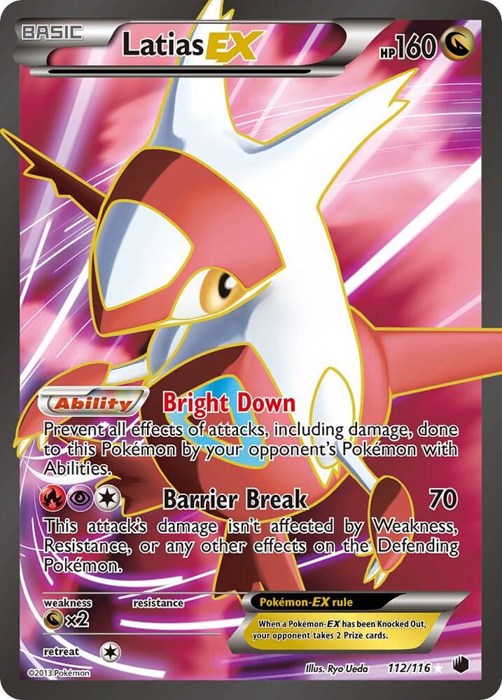 Latias EX 112/116 (Plasma Freeze)  - Holofoil | Good Games Cannington