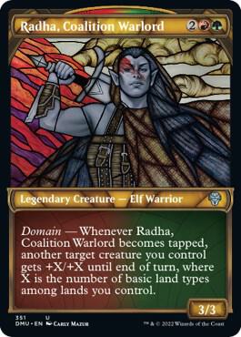 Radha Coalition Warlord Textured Foil 351/281 (Dominaria United)  - Foil | Good Games Cannington