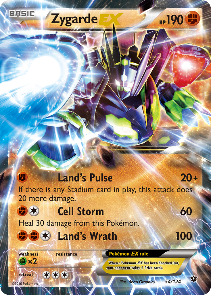 Zygarde EX (54/124) [XY: Fates Collide] | Good Games Cannington