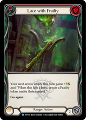 Lace with Frailty (Red) [OUT113] (Outsiders)  Rainbow Foil | Good Games Cannington