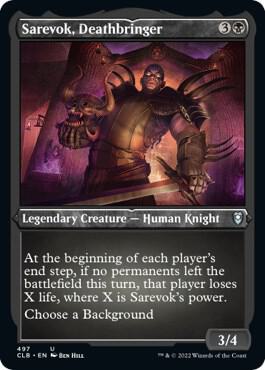 Sarevok Deathbringer 497 (Commander Legends: Battle for Baldur's Gate)  - Etched Foil | Good Games Cannington