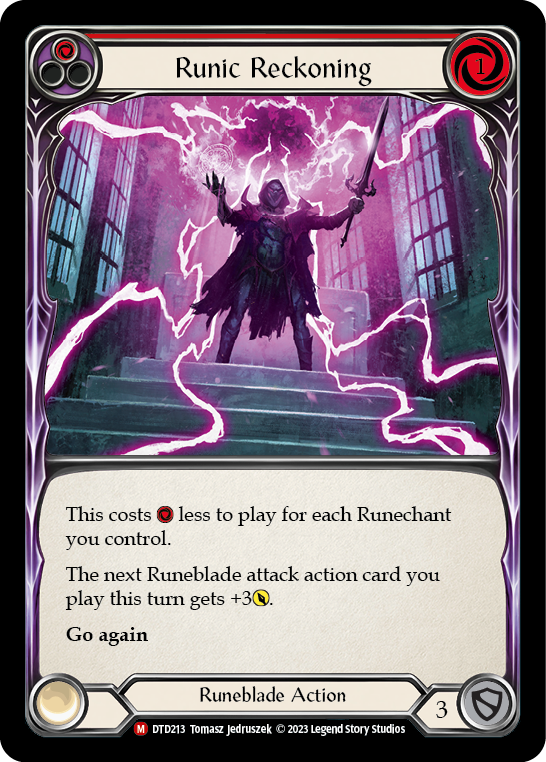 Runic Reckoning [DTD213] (Dusk Till Dawn)  Rainbow Foil | Good Games Cannington