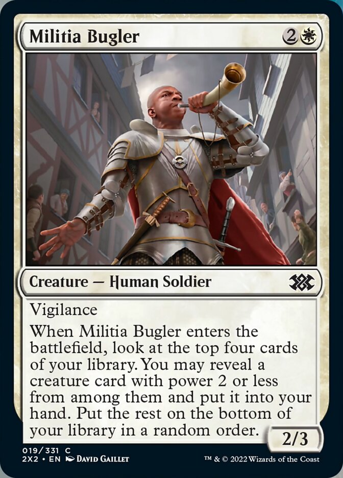 Militia Bugler [Double Masters 2022] | Good Games Cannington