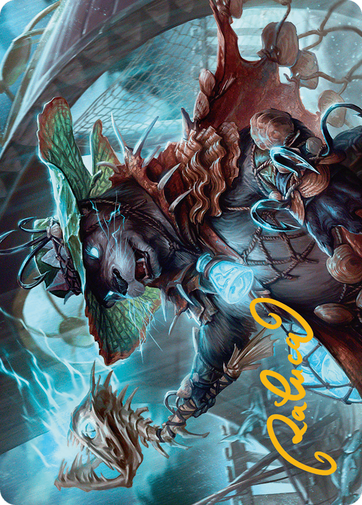 Tempest Angler Art Card (Gold-Stamped Signature) [Bloomburrow Art Series] | Good Games Cannington