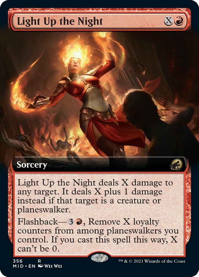Light Up the Night (Extended Art) [Innistrad: Midnight Hunt] | Good Games Cannington
