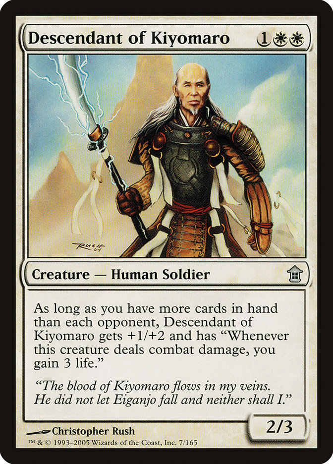 Descendant of Kiyomaro [Saviors of Kamigawa] | Good Games Cannington