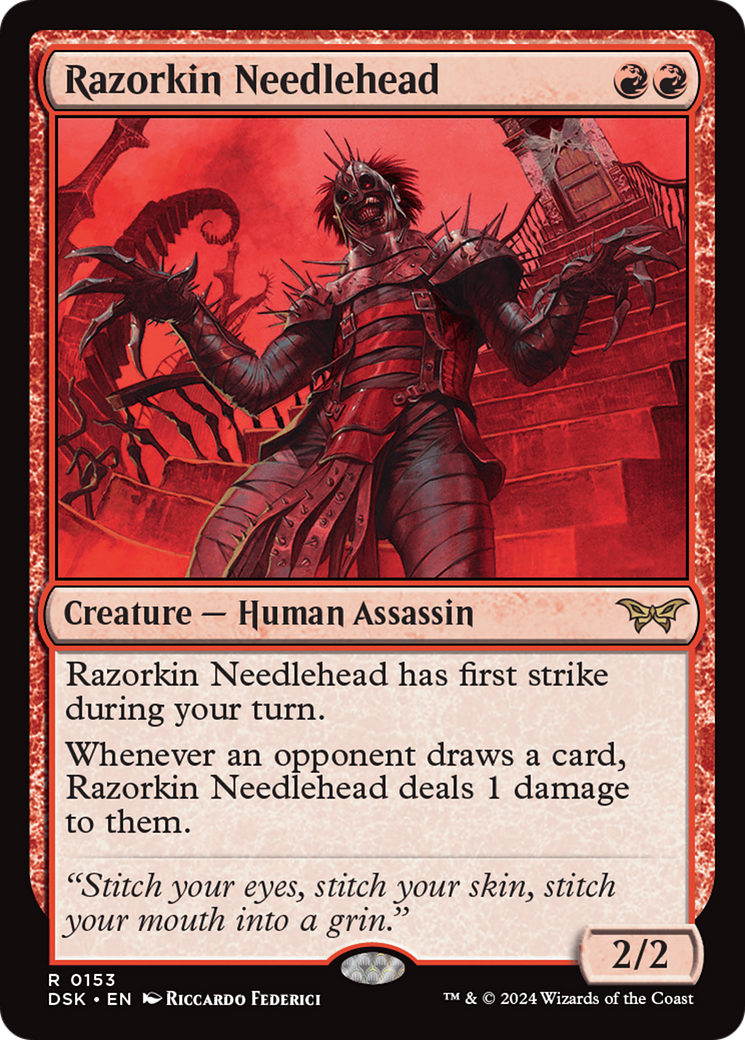 Razorkin Needlehead [Duskmourn: House of Horror] | Good Games Cannington
