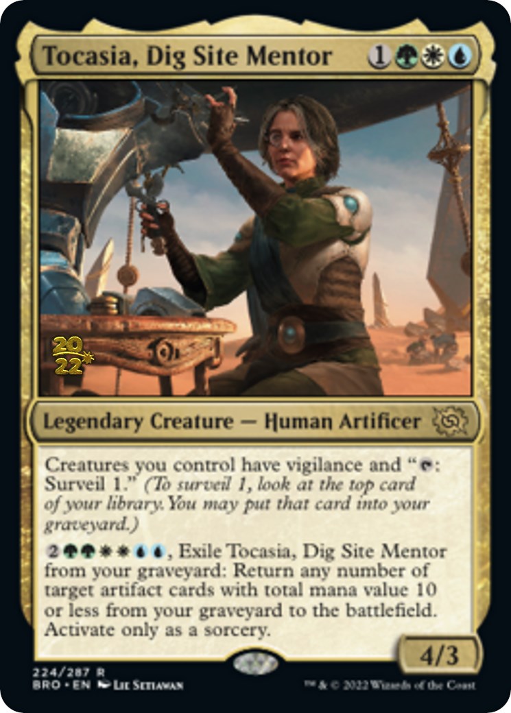 Tocasia, Dig Site Mentor [The Brothers' War Prerelease Promos] | Good Games Cannington