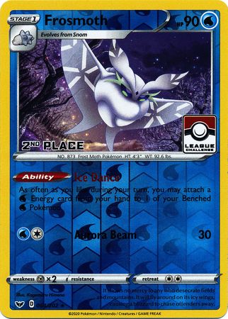 Frosmoth (064/202) (League Promo 2nd Place) [Sword & Shield: Base Set] | Good Games Cannington
