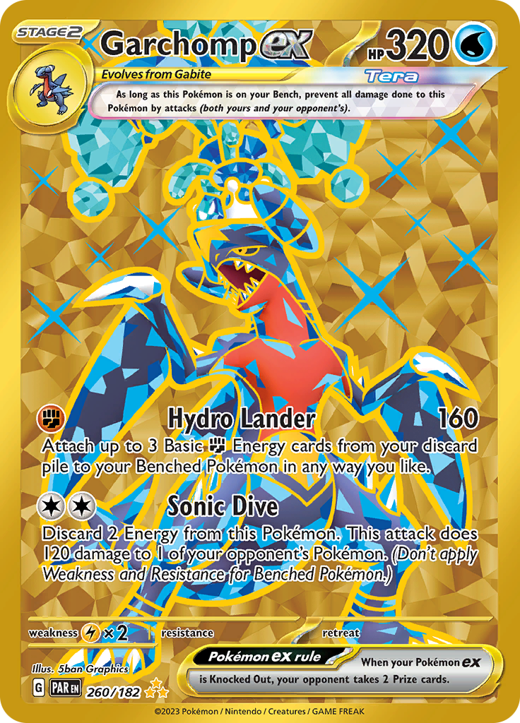 Garchomp ex (260/182) [Scarlet & Violet: Paradox Rift] | Good Games Cannington