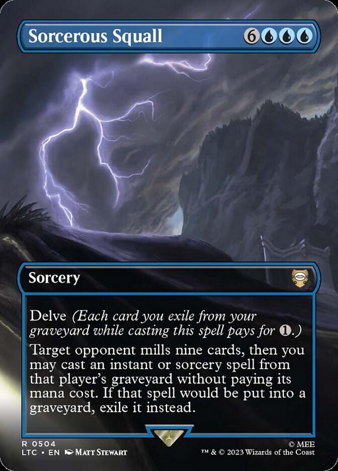 Sorcerous Squall 504 (Commander: The Lord of the Rings: Tales of Middle-earth)  - Borderless Foil | Good Games Cannington