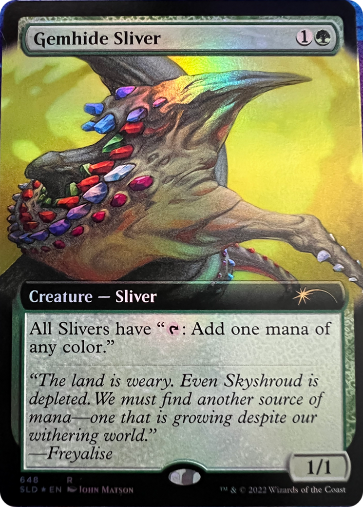 Gemhide Sliver (Extended Art) [Secret Lair Drop Series] | Good Games Cannington