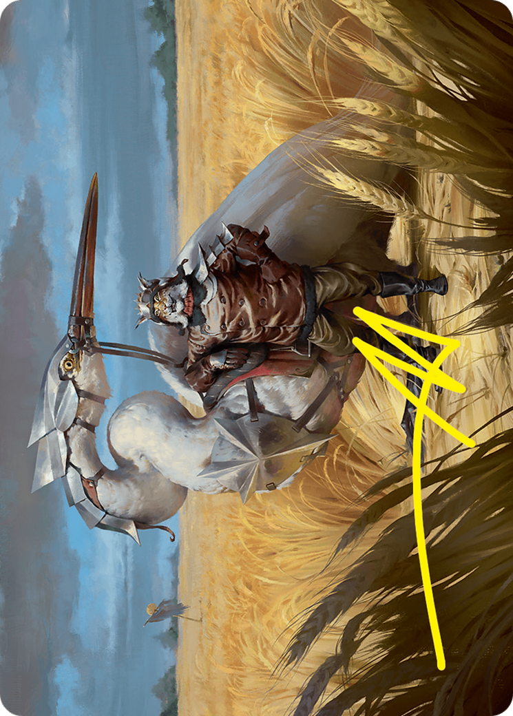 Skyknight Squire Art Card (4/54) (Gold-Stamped Signature) [Foundations Art Series] | Good Games Cannington