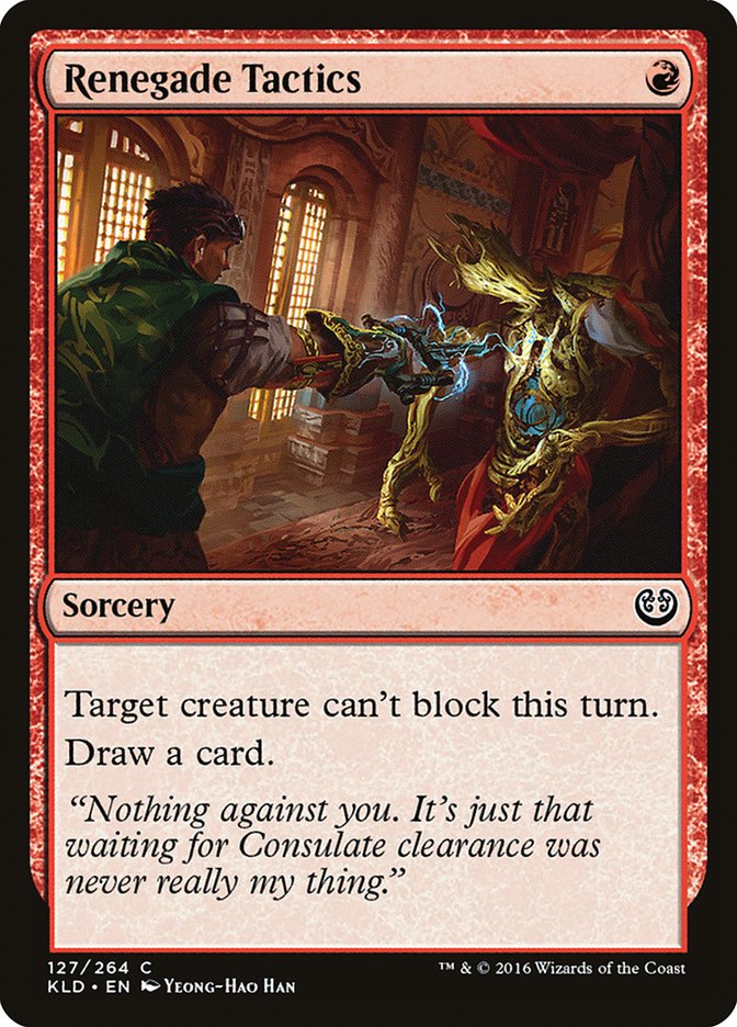 Renegade Tactics [Kaladesh] | Good Games Cannington