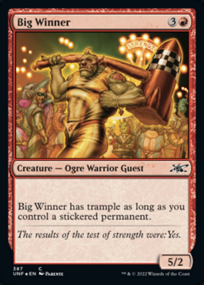 Big Winner (Galaxy Foil) [Unfinity] | Good Games Cannington