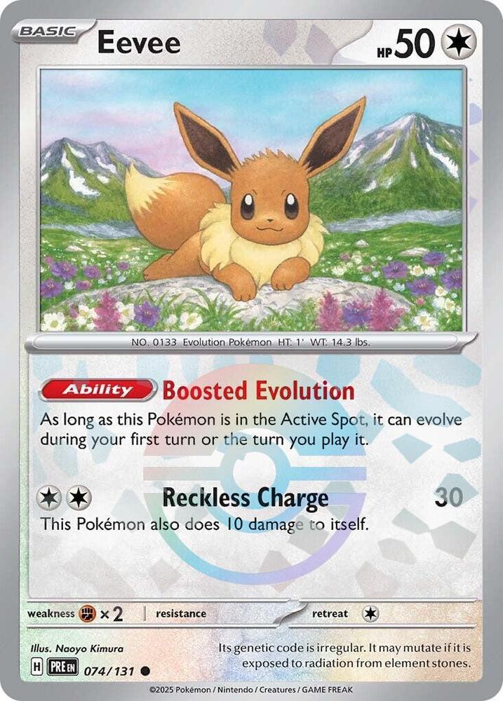 Eevee (074/131) (Poke Ball Pattern) [Scarlet & Violet: Prismatic Evolutions] | Good Games Cannington