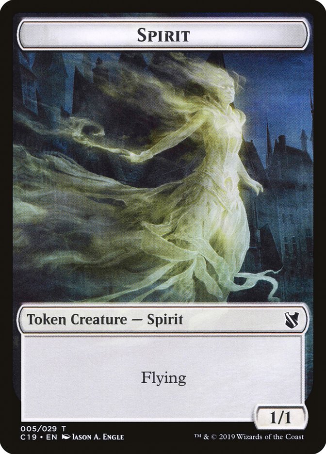 Spirit Token [Commander 2019 Tokens] | Good Games Cannington