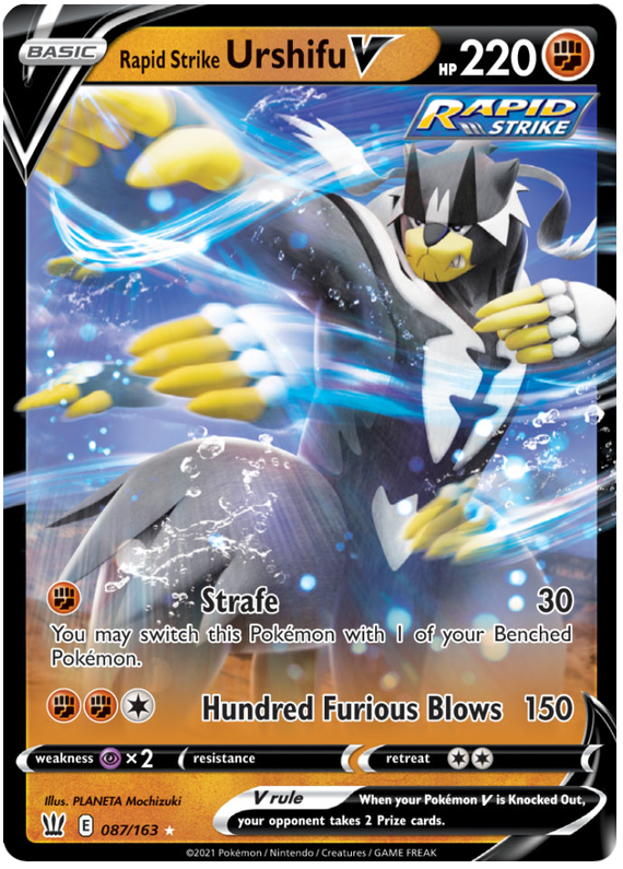 Rapid Strike Urshifu V (087/163) [Sword & Shield: Battle Styles] | Good Games Cannington