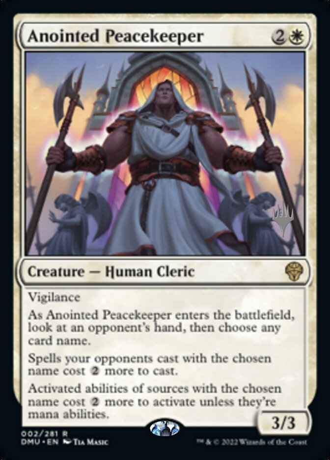 Anointed Peacekeeper (Promo Pack) [Dominaria United Promos] | Good Games Cannington