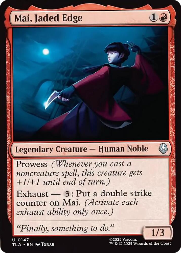 Mai Jaded Edge 147 (Avatar: The Last Airbender)  - Foil | Good Games Cannington