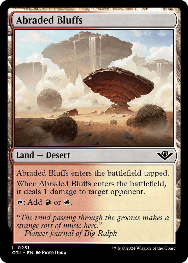 Abraded Bluffs [Outlaws of Thunder Junction] | Good Games Cannington