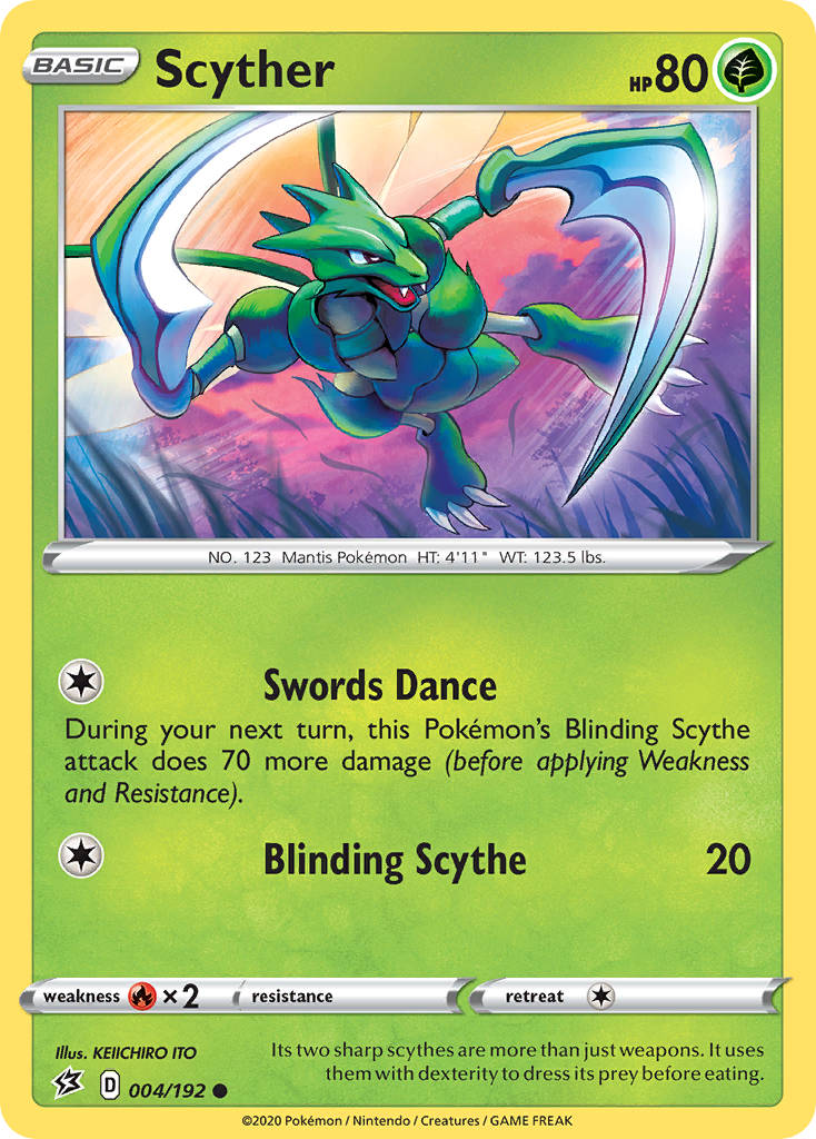 Scyther (004/192) [Sword & Shield: Rebel Clash] | Good Games Cannington