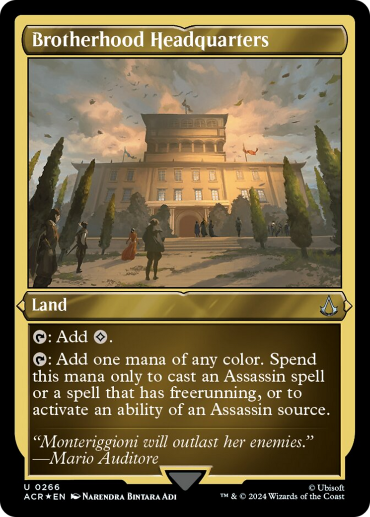 Brotherhood Headquarters (Foil Etched) [Assassin's Creed] | Good Games Cannington