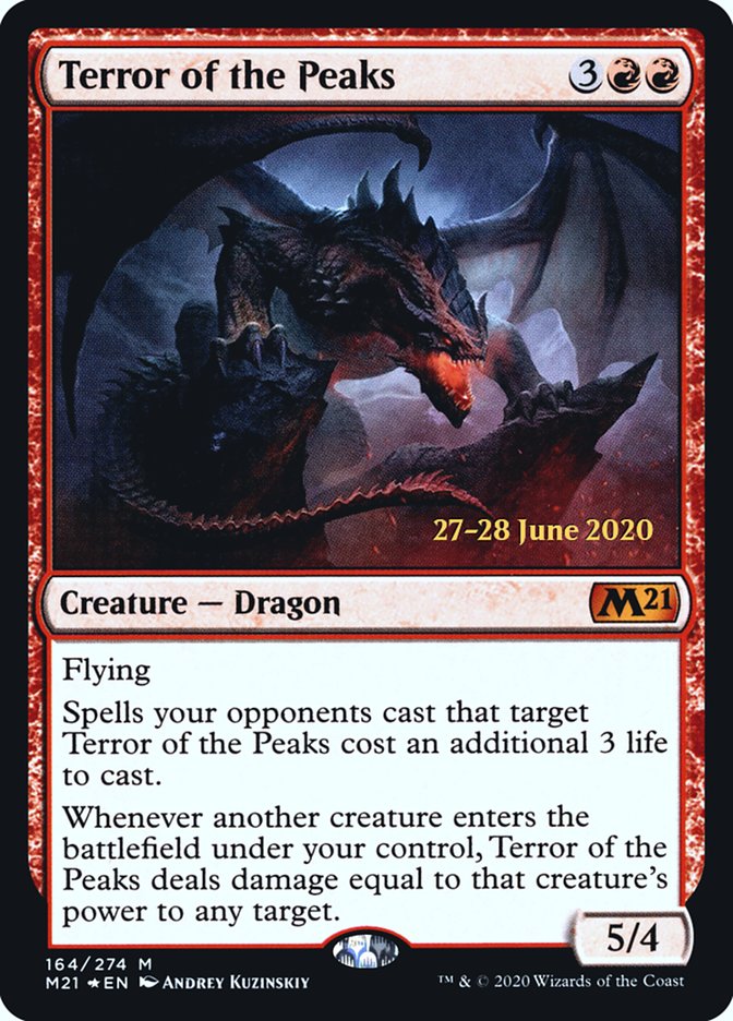 Terror of the Peaks [Core Set 2021 Prerelease Promos] | Good Games Cannington