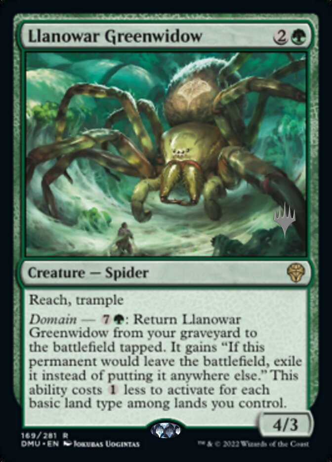 Llanowar Greenwidow (Promo Pack) [Dominaria United Promos] | Good Games Cannington